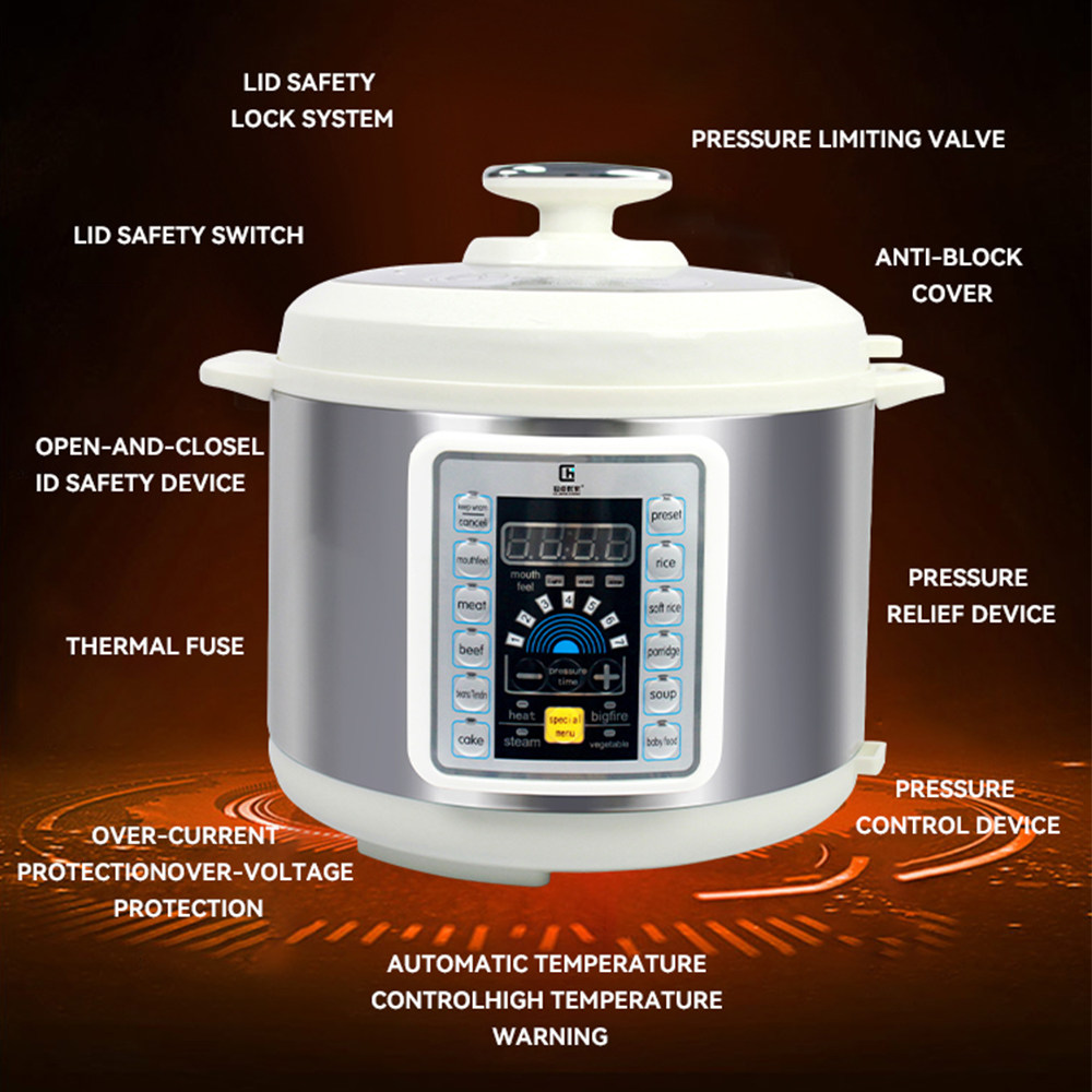The electric pressure cooker is a functional, intelligent and simple electrical appliance